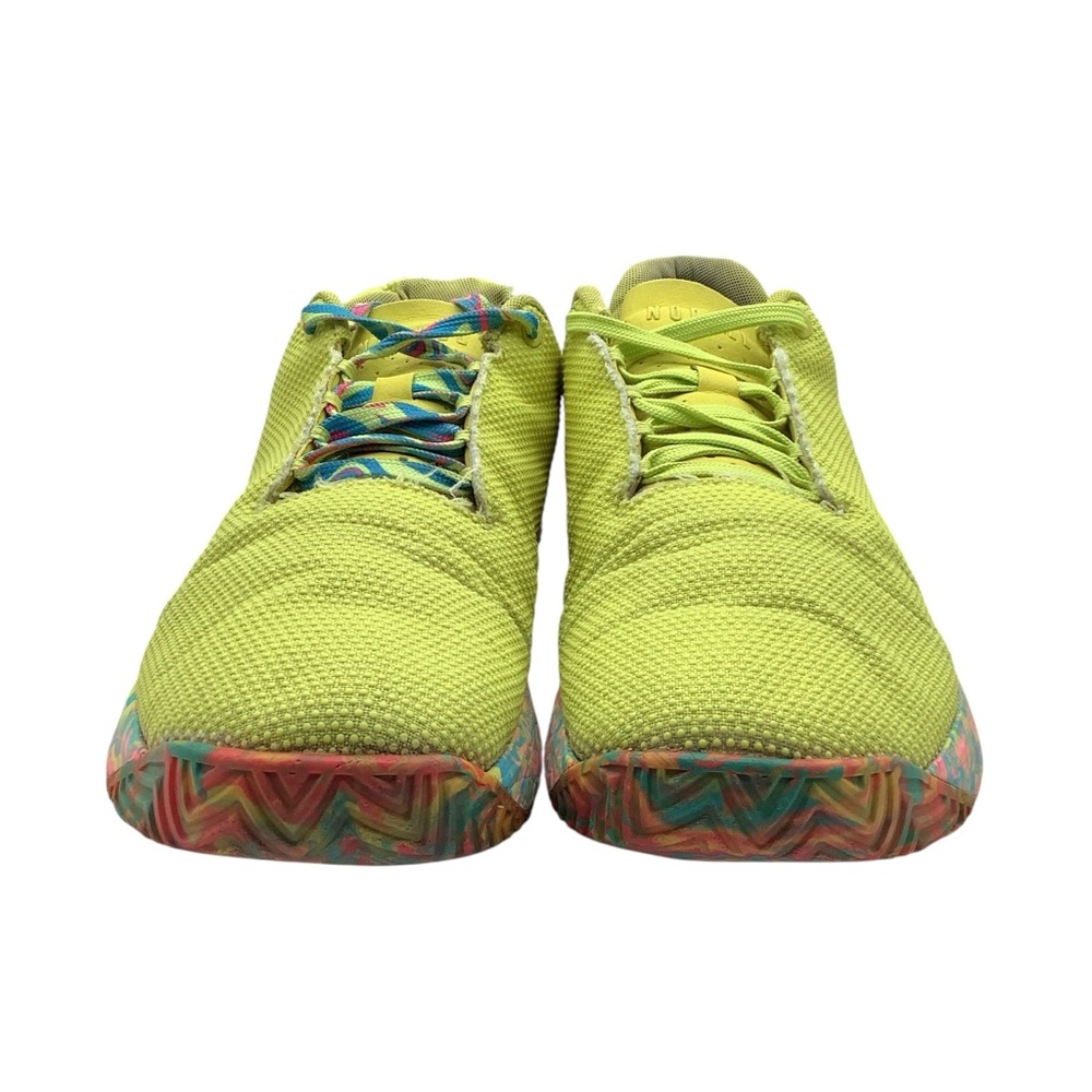 Nobull Vibrant Lime Green Sneakers with Multicolor Soles size‎ 13